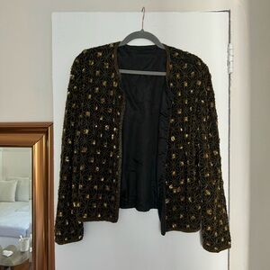 Vintage Gold Sequin Jacket